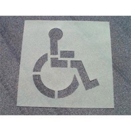 NATIONAL MARKER CO Heavy Duty Stencil Handicapped Parking Symbol,  PMS50